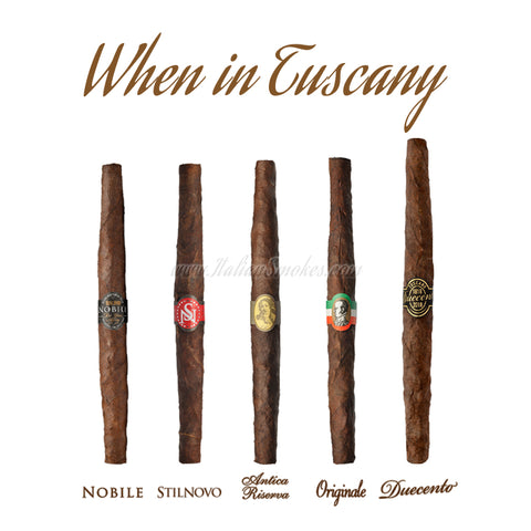 Premium Italian Smokes Sampler | Toscano Cigars and Accessories