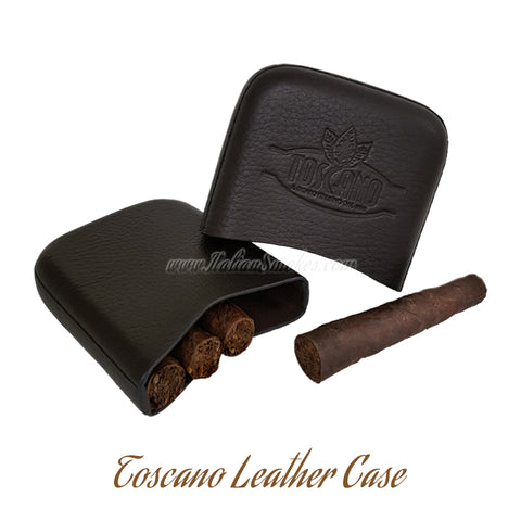 Toscano Leather Cigar Holder Small