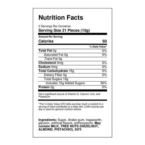 Pastiglie Leone Violetta Nutrition Facts | ItalianSmokes
