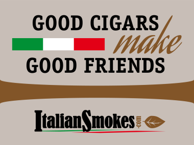 Good Cigars Make Good Friends Sticker | ItalianSmokes